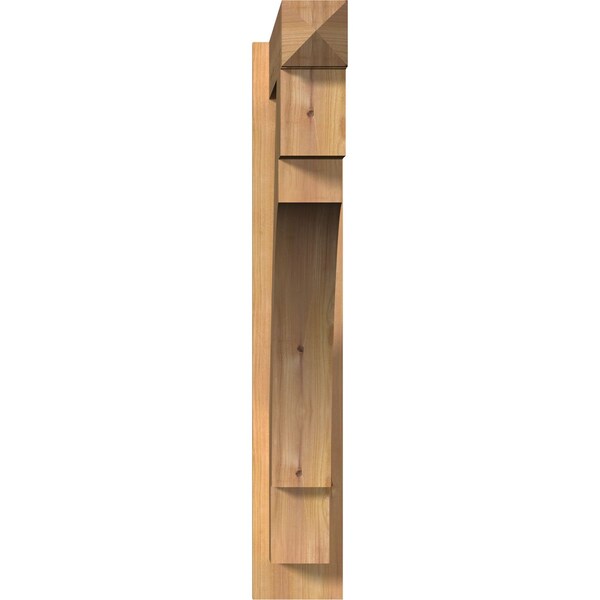 Merced Arts & Crafts Smooth Outlooker, Western Red Cedar, 5 1/2W X 34D X 34H